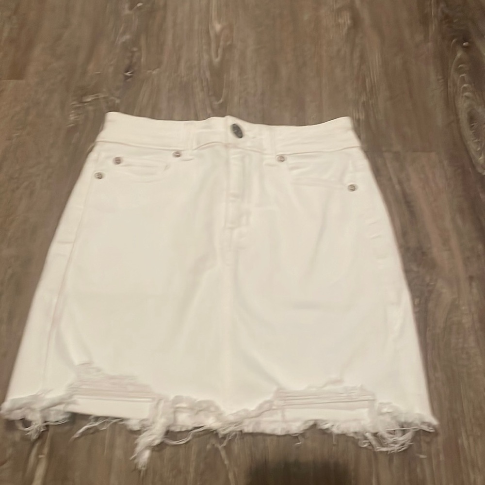 american eagle jean skirt